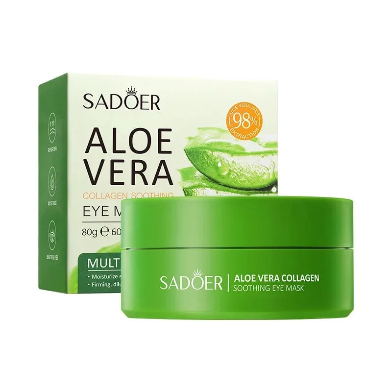 Aloe Vera Collagen Eye Mask (60pcs) – Anti-Dark-Circle Eye Patches
