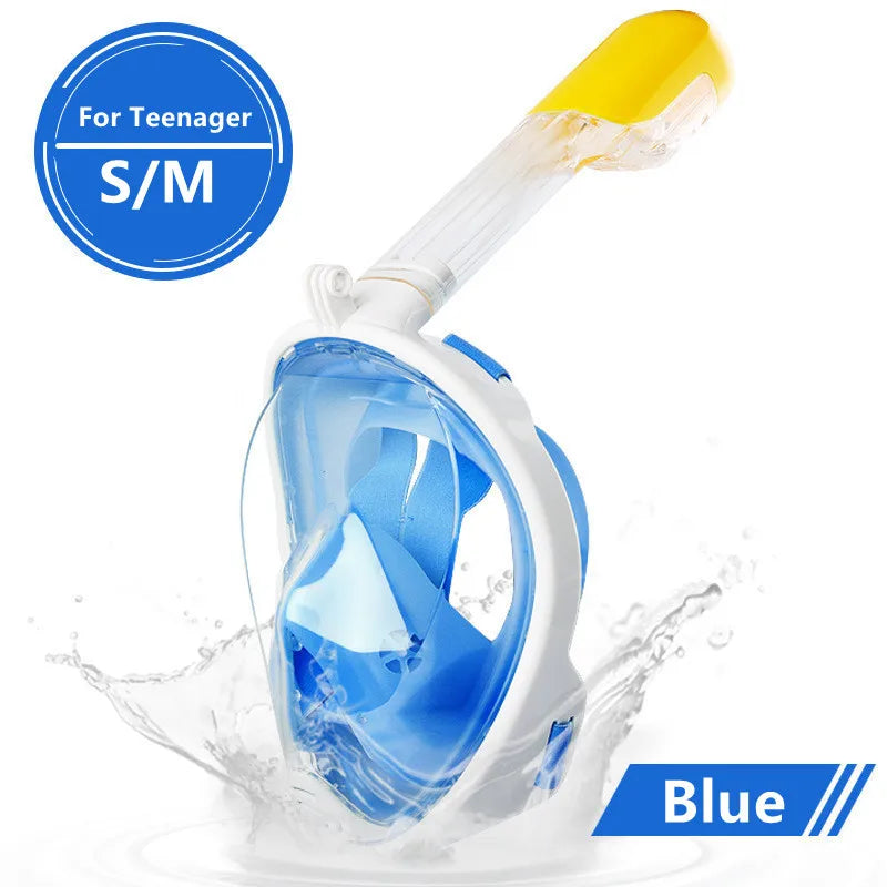 Full-Face Anti-Fog Snorkeling Mask – Waterproof Diving Mask for Adults & Kids