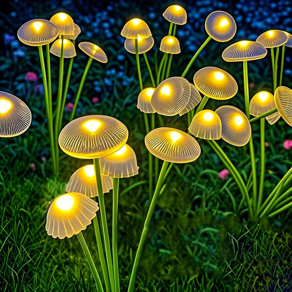 Solar Mushroom Garden Lights – Waterproof LED Pathway Decor