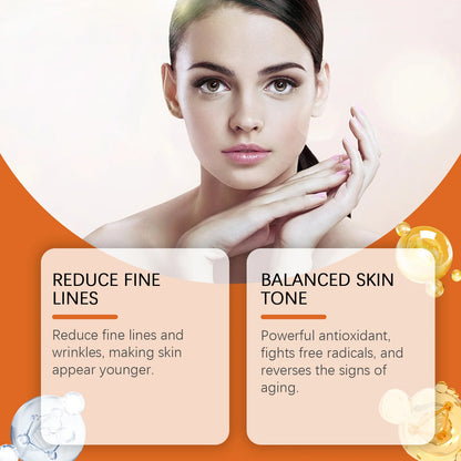 Vitamin C Facial Essence Fade Dark Spots Eliminate Freckles Acne Marks Repair Smooth Skin Care Hyaluronic Acid Brightening Serum