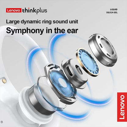 Lenovo LP75 Sports Wireless Earbuds – Bluetooth 5.3 with LED Power Display