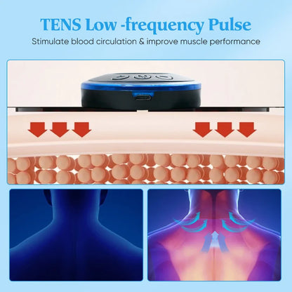 EMS Neck &amp; Back Massager – Low-Frequency Muscle Stimulator for Pain Relief