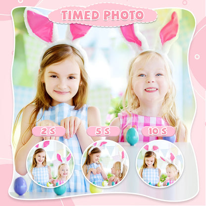 1080P Kids Digital Camera – HD Toddler Video Camera with Silicone Case