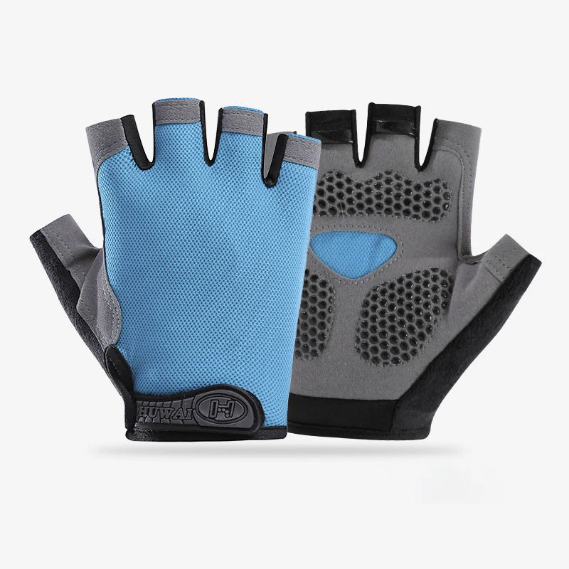 Men Cycling Bicycle Gloves Half Finger Gym Gloves Women Mitten Breathable Anti-slip Glove Fitness Sport Training Gloves