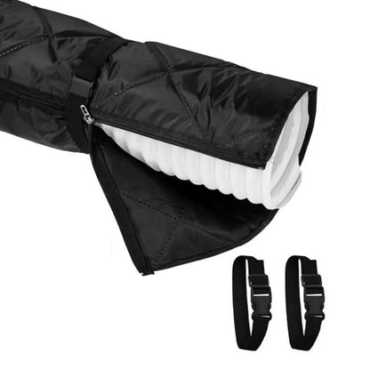 Adjustable Straps Air Conditioner Hose Cover Waterproof with 2 Buckle Straps Hose Insulation Cover Heat Insulation Protective