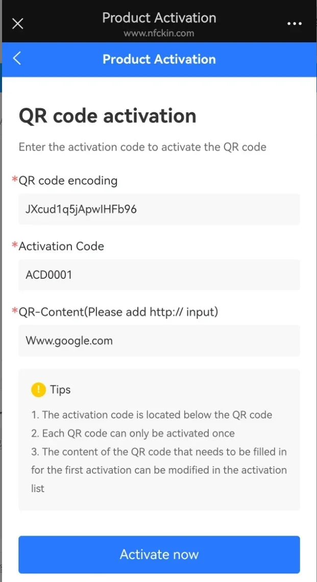 Hilo Programmable NFC 215 Square for Google Review Card NFC Station Table 13.56Mhz QR Code Editable Standing Card