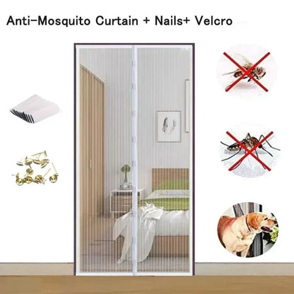 Magnetic Mosquito Net Curtain – Self-Closing Door Screen for Ventilation
