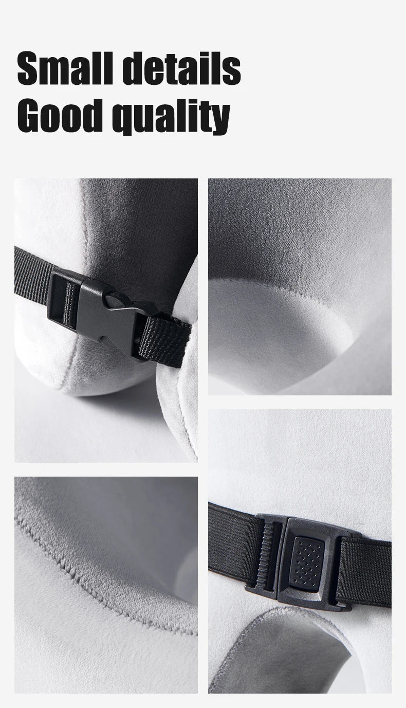 Travel Neck Pillow Slow Rebound Memory Foam U-shaped Pillow Comfortable Soft Car and Airplane Neck Pillow Office Nap