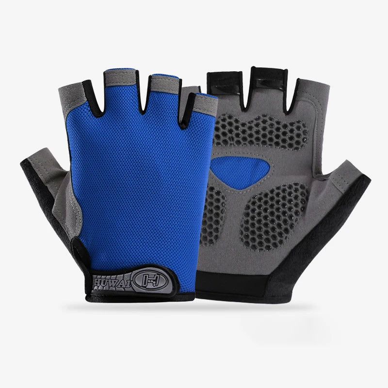 Men Cycling Bicycle Gloves Half Finger Gym Gloves Women Mitten Breathable Anti-slip Glove Fitness Sport Training Gloves