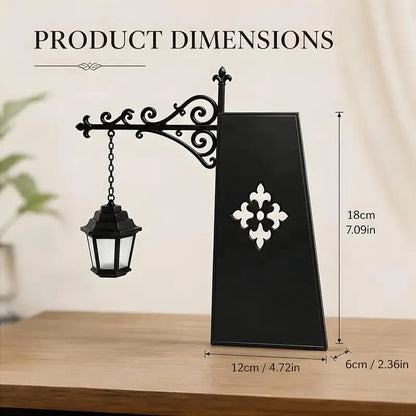 Miniature Hanging Shelf Lamp Decorative Bookshelf Lighting Warm LED Night Light Library Lantern Reading Nook Desk Ornament Literary Decor Book Lover Gift Home Halloween Decorations