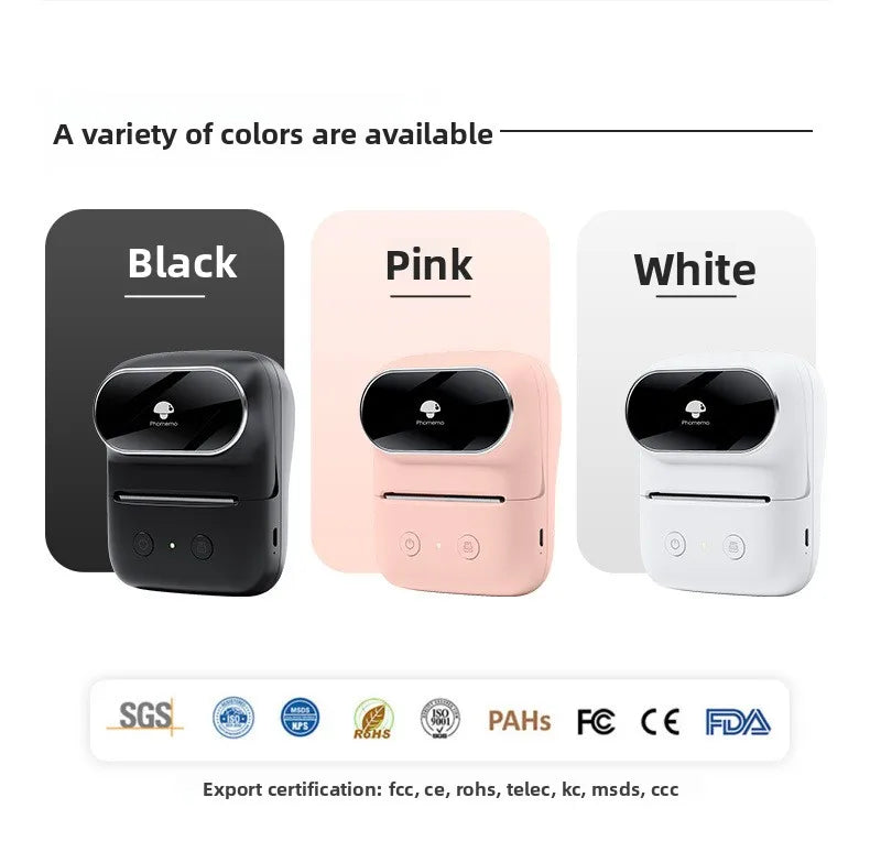 M108 Bluetooth Thermal Label Printer – Portable Self-Adhesive Printer for E-Commerce