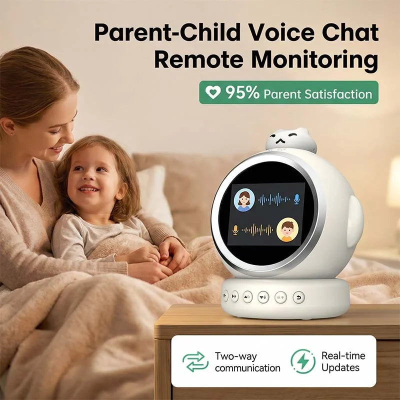 Smart AI Talking Alarm Clock for Kids – Sleep Training Robot Toy