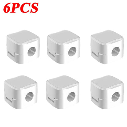 Magnetic Cable Clips – Adhesive Cord Organizer for Desk &amp; Office