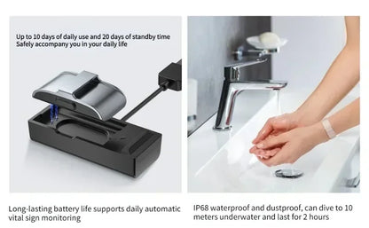 Smart Fitness Bracelet with Heart Rate & Blood Pressure Monitor – Waterproof Tracker