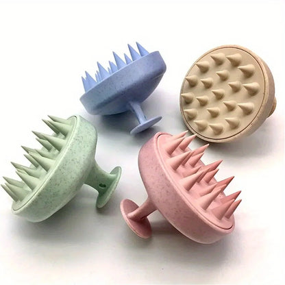 Silicone Scalp Massage Brush – Shampoo &amp; Body Wash Brush