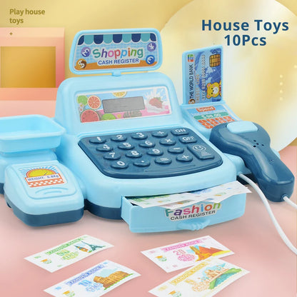 Kids Pretend Play Cash Register – Interactive Toy with Lights &amp; Sound