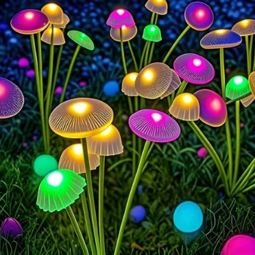 Solar Mushroom Garden Lights – Waterproof LED Pathway Decor