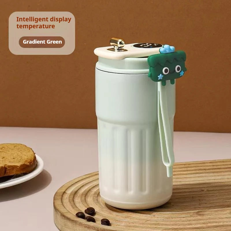 450ML Stainless Steel Thermo Water Bottle LED Temperature Display Coffee Cup Keep Cold and Heat Thermal Mug Travel Vacuum Flask
