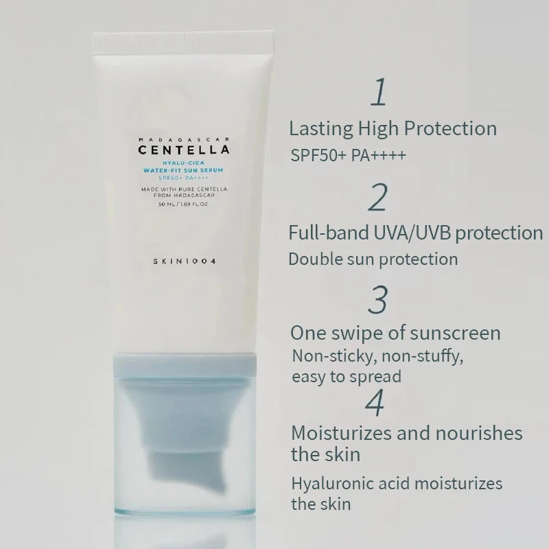 Korean Centella Hyalu-Cica SPF50 Sun Serum & Moisture Cream Skincare Set