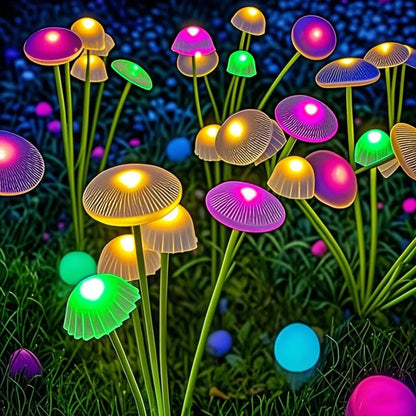 Solar Mushroom Garden Lights – Waterproof LED Pathway Decor