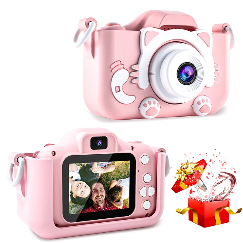 1080P Kids Digital Camera – HD Toddler Video Camera with Silicone Case