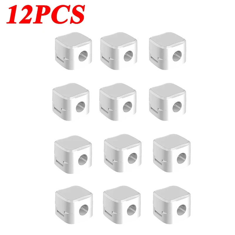 Magnetic Cable Clips – Adhesive Cord Organizer for Desk &amp; Office