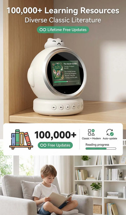 Smart AI Talking Alarm Clock for Kids – Sleep Training Robot Toy