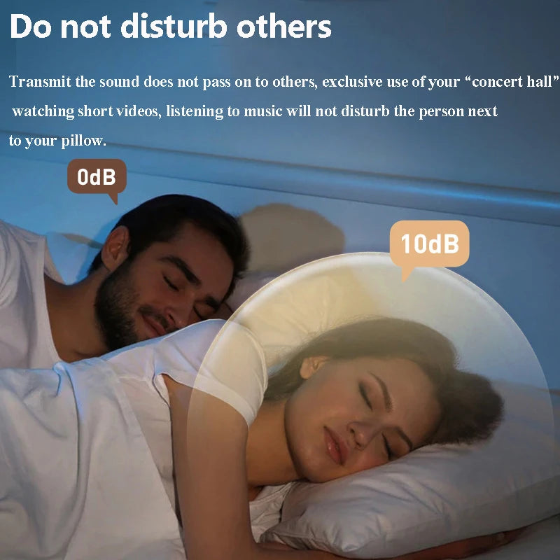 Under-Pillow Bluetooth Speaker – White Noise Sleep Aid with LED Display