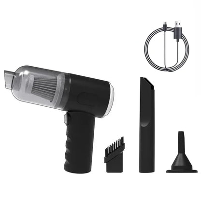 9000Pa Wireless Car Vacuum Cleaner – Portable USB Wet &amp; Dry Cleaner
