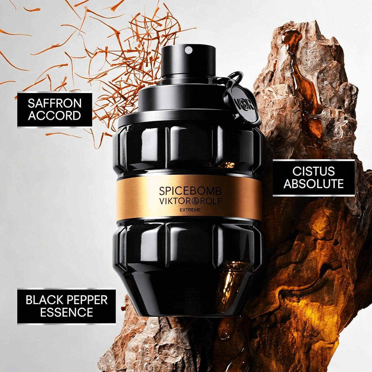 Woody & Spicy Cologne for Men With Notes of Amber & Vanilla - Viktor Rolf - Spicebomb Extreme Eau De Parfum