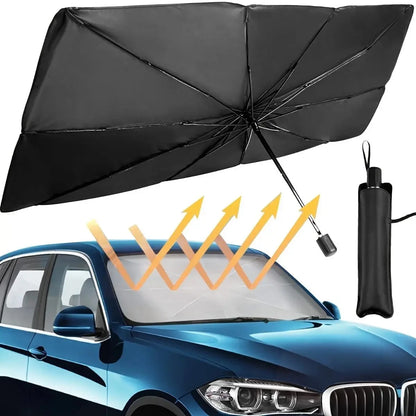 Foldable Car Windshield Sunshade – Portable UV-Blocking Sun Umbrella