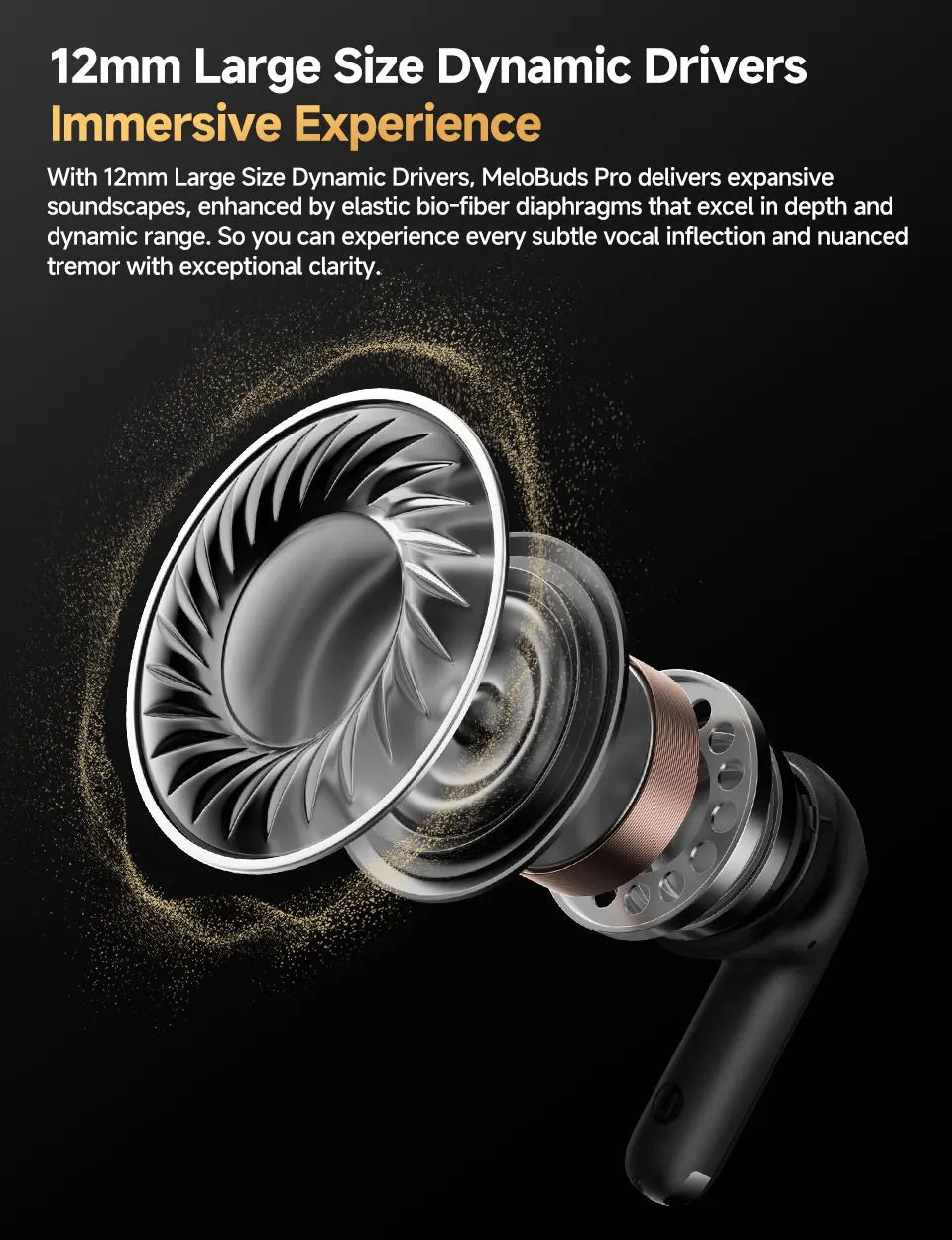QCY MeloBuds Pro ANC Wireless Earbuds – Bluetooth 5.3 Hi-Res LDAC, 34H Battery