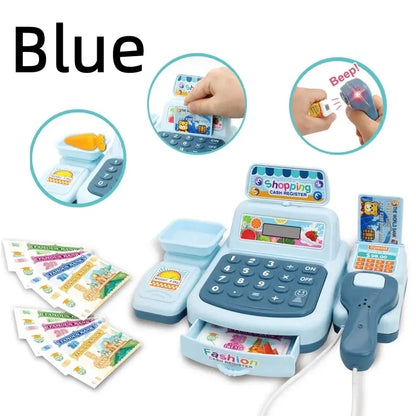 Kids Pretend Play Cash Register – Interactive Toy with Lights &amp; Sound