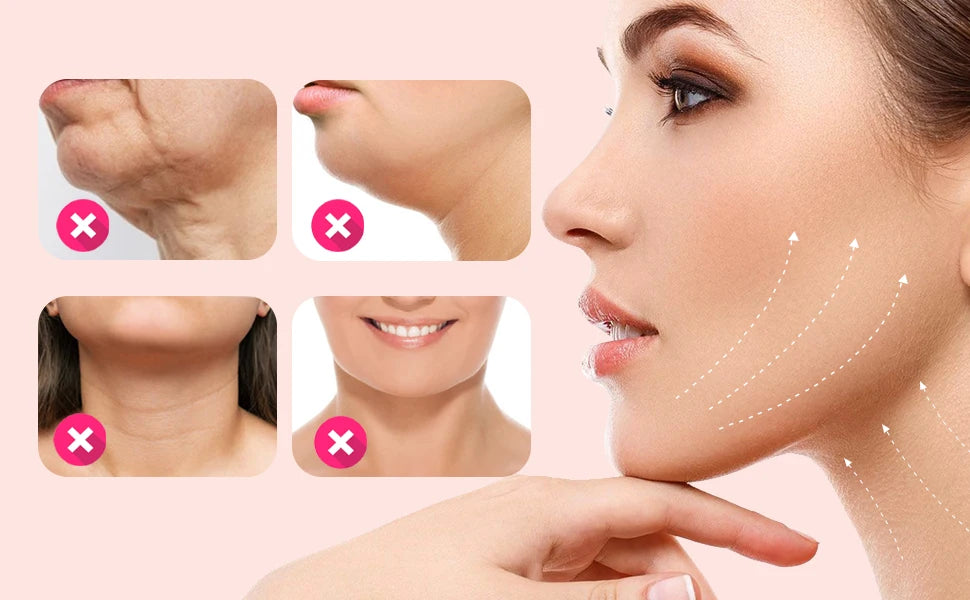حزام وجه قابل لإعادة الاستخدام، قناع على شكل حرف V، مخفض الذقن المزدوج، رقعة لرفع الذقن، حزام الذقن، حزام على شكل حرف V، قناع وجه على شكل حرف V للترهل