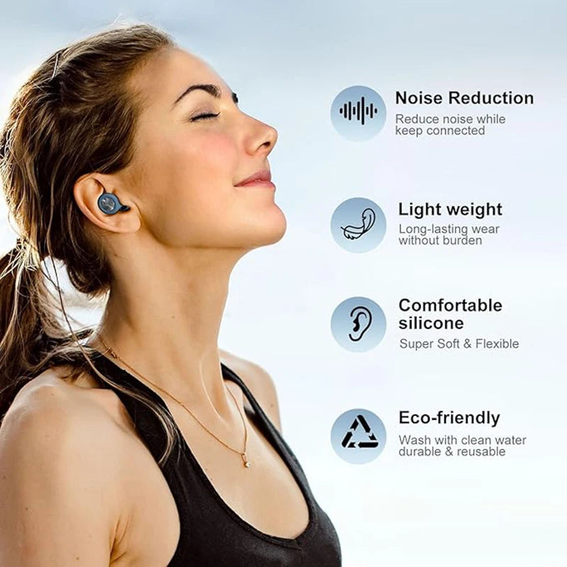 Waterproof Silicone Ear Plugs – Noise-Reduction Set for Sleep &amp; Swimming