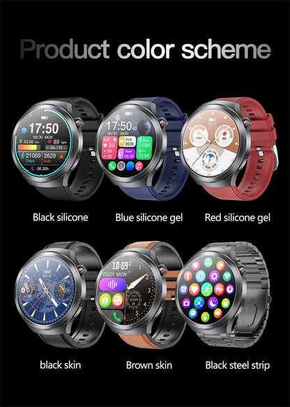 1.73" Sapphire Glass Health Smartwatch – ECG Blood Pressure & Body Analysis Tracker