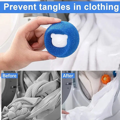 Reusable Pet Hair Remover Ball – Laundry &amp; Lint Catcher for Cats &amp; Dogs