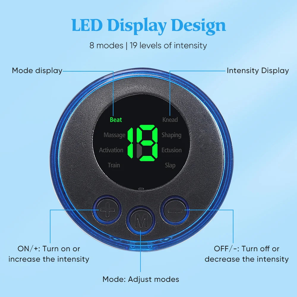 EMS Neck &amp; Back Massager – Low-Frequency Muscle Stimulator for Pain Relief