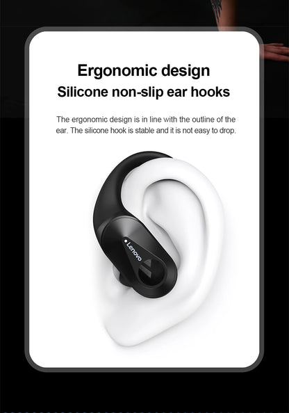 Lenovo LP75 Sports Wireless Earbuds – Bluetooth 5.3 with LED Power Display