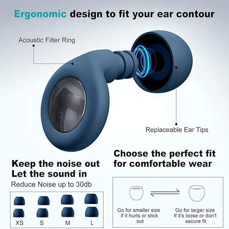 Waterproof Silicone Ear Plugs – Noise-Reduction Set for Sleep &amp; Swimming