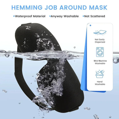 3D Memory Foam Sleep Mask – Lightweight Blindfold for Travel &amp; Rest