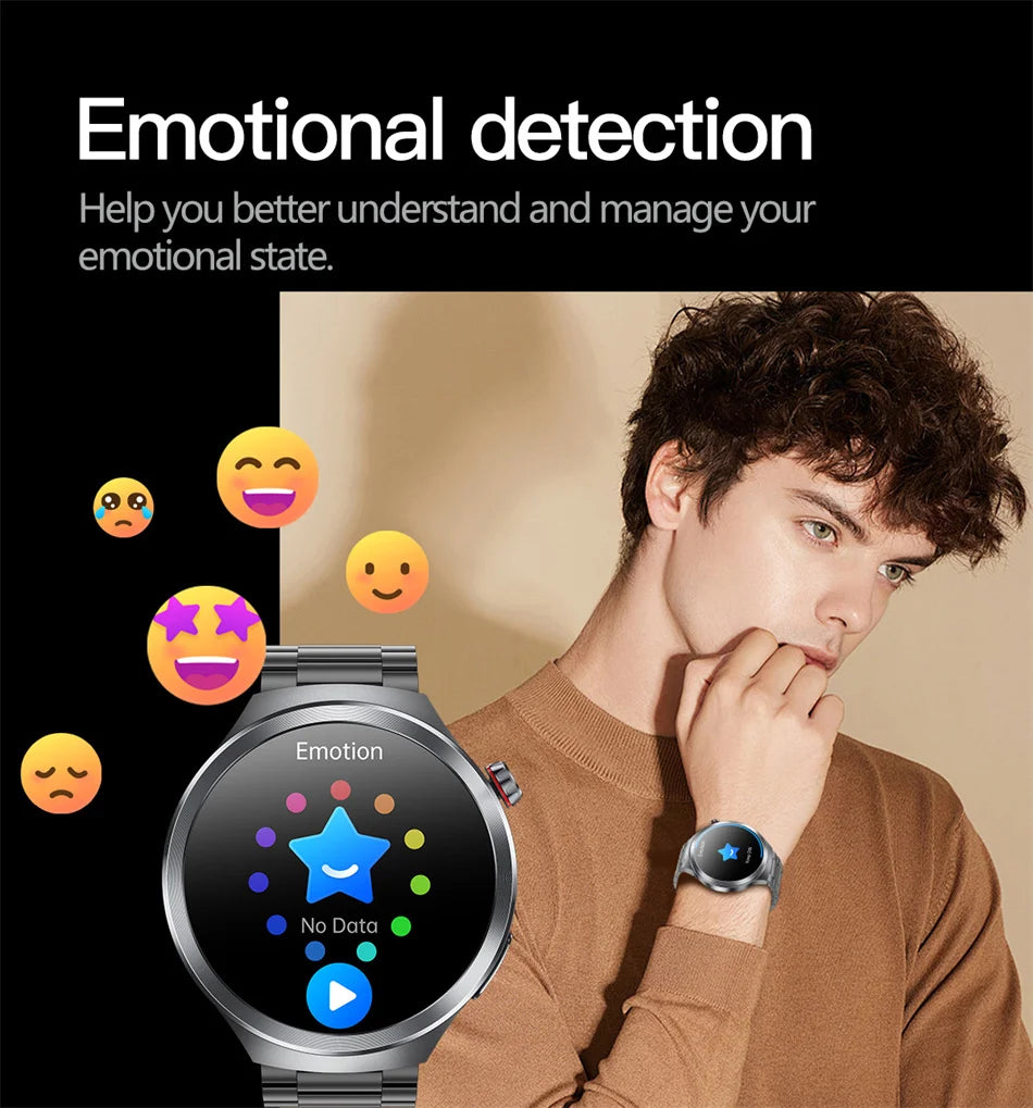 1.73" Sapphire Glass Health Smartwatch – ECG Blood Pressure & Body Analysis Tracker