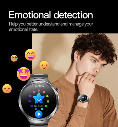 1.73" Sapphire Glass Health Smartwatch – ECG Blood Pressure & Body Analysis Tracker