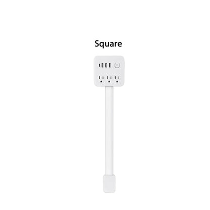 وصلة كهرباء قابلة للسحب مع منافذ USB – للمقابس التي يصعب الوصول إليها
