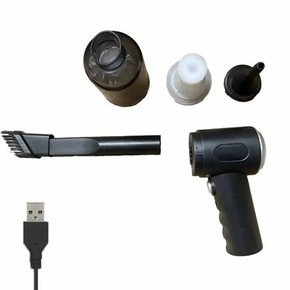 9000Pa Wireless Car Vacuum Cleaner – Portable USB Wet &amp; Dry Cleaner