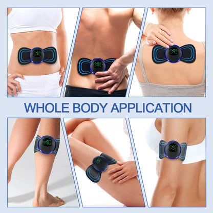 EMS Neck &amp; Back Massager – Low-Frequency Muscle Stimulator for Pain Relief