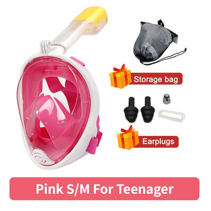 Full-Face Anti-Fog Snorkeling Mask – Waterproof Diving Mask for Adults &amp; Kids