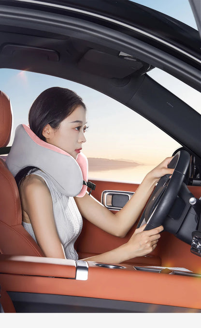 Travel Neck Pillow Slow Rebound Memory Foam U-shaped Pillow Comfortable Soft Car and Airplane Neck Pillow Office Nap