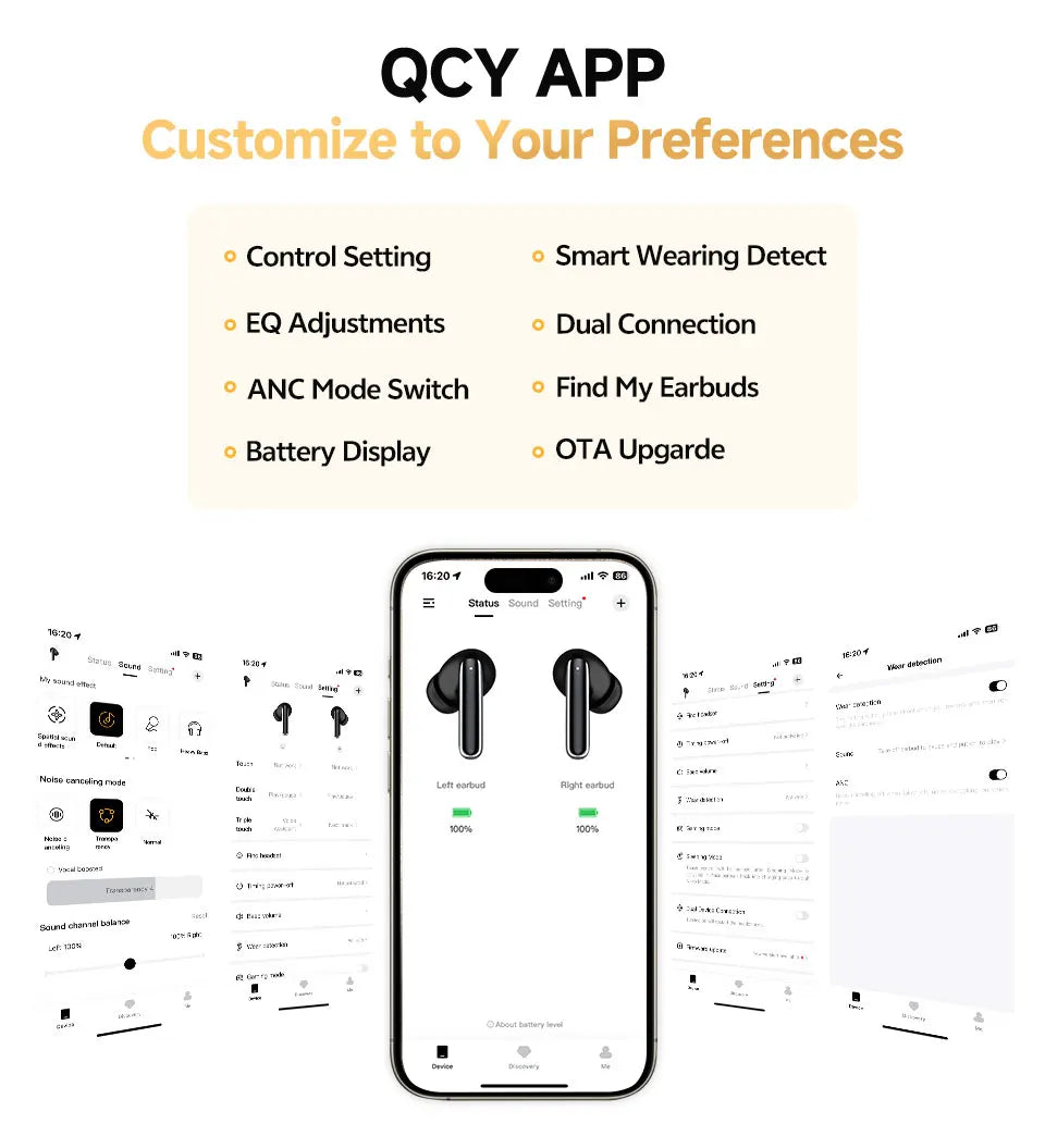 QCY MeloBuds Pro ANC Wireless Earbuds – Bluetooth 5.3 Hi-Res LDAC, 34H Battery