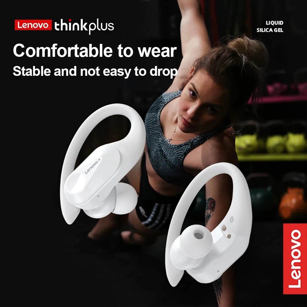 Lenovo LP75 Sports Wireless Earbuds – Bluetooth 5.3 with LED Power Display